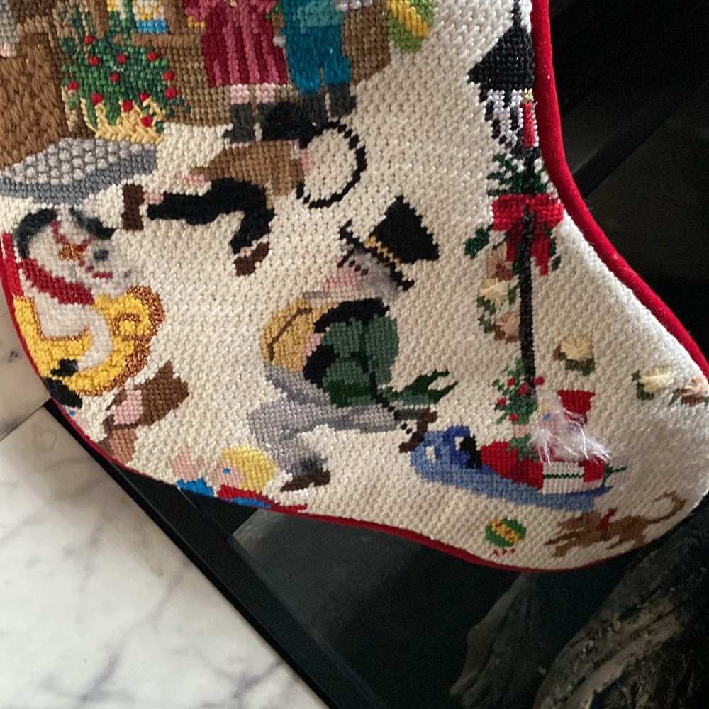 Hand stitched stocking - Picture 5 of 8